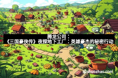 腾龙公司：《三国豪侠传》夜探地下工厂：英雄豪杰的秘密行动